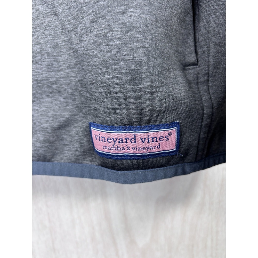 Vineyard Vines Shep Shirt Men's S Gray Fleece 1/4 Zip Preppy Coastal Classic - Picture 4 of 6